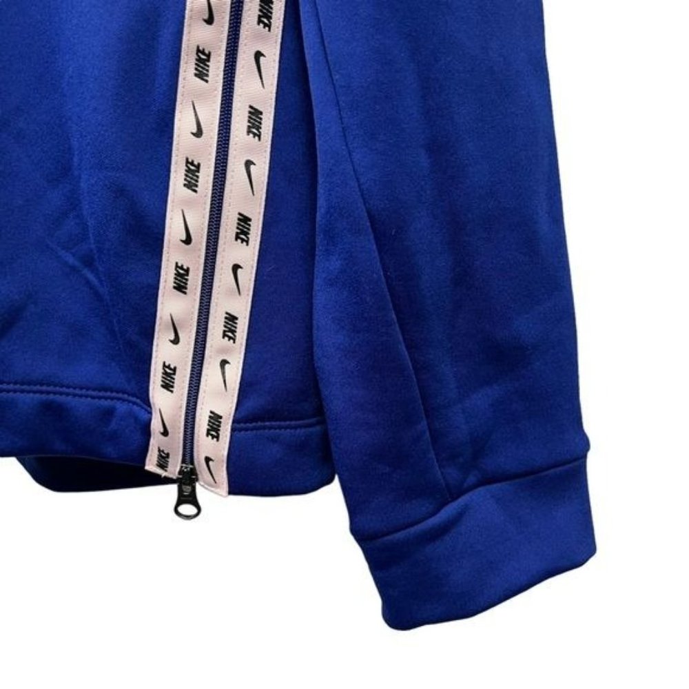 Nike Mock Turtleneck Royal Blue Pullover With Side Zip - Picture 2 of 8